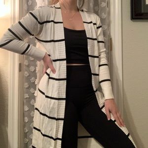 Striped Duster Cardigan